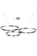 Lampa wisząca CIRCLE 60+80+80 LED nikiel na 1 podsufitce