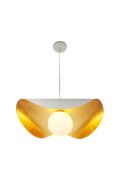 Lampa wisząca ENZO biało złota 60 cm