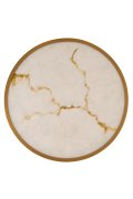 Lampa wisząca ALCHEMY LED złoty alabaster 60 cm