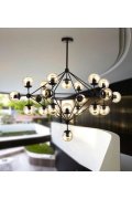 Lampa wisząca ASTRIFERO-21 bursztynowo czarna 165 cm