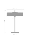 Lampa stołowa ARTDECO biało - złota