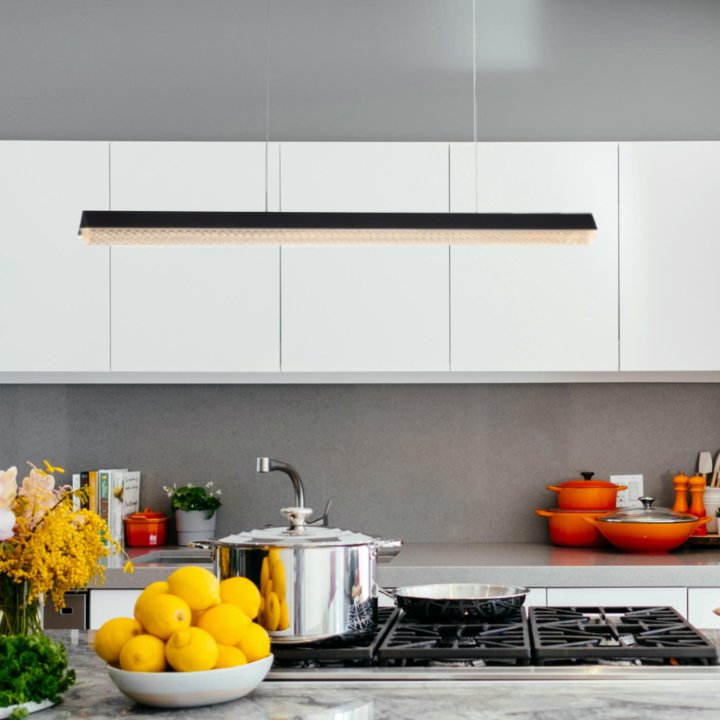 Lampa wisząca LED ANABELLA czarna 120 cm - nowoczesna do salonu, jadalni i biura