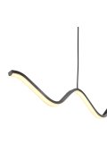 Lampa wisząca ZIGZAG LED czarna 90 cm