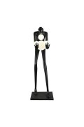 Lampa podłogowa WOMAN-2 BLACK czarna 190 cm