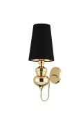 Lampa ścienna QUEEN złoto czarna 18 cm