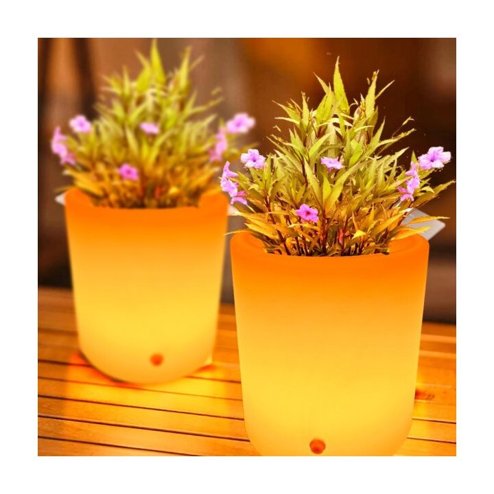 Lampa ogrodowa donica FLOWER POT S LED RGBW 16 kolorów 29 cm