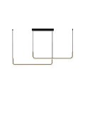 Lampa wisząca MINIMA-1 LED czarna 120 cm