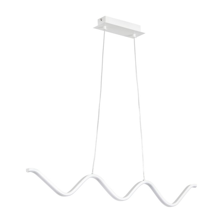 Lampa wisząca ZIGZAG LED biała 90 cm
