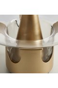Lampa stołowa FATA transparentno złota 35 *46 cm