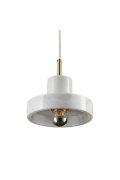 Lampa wisząca UNIVERSO marmurowo złota 18 cm