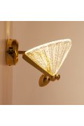 Lampa ścienna BEE LED złota 18 cm