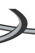 Lampa wisząca SPIRELLO ledowa czarna 80 cm