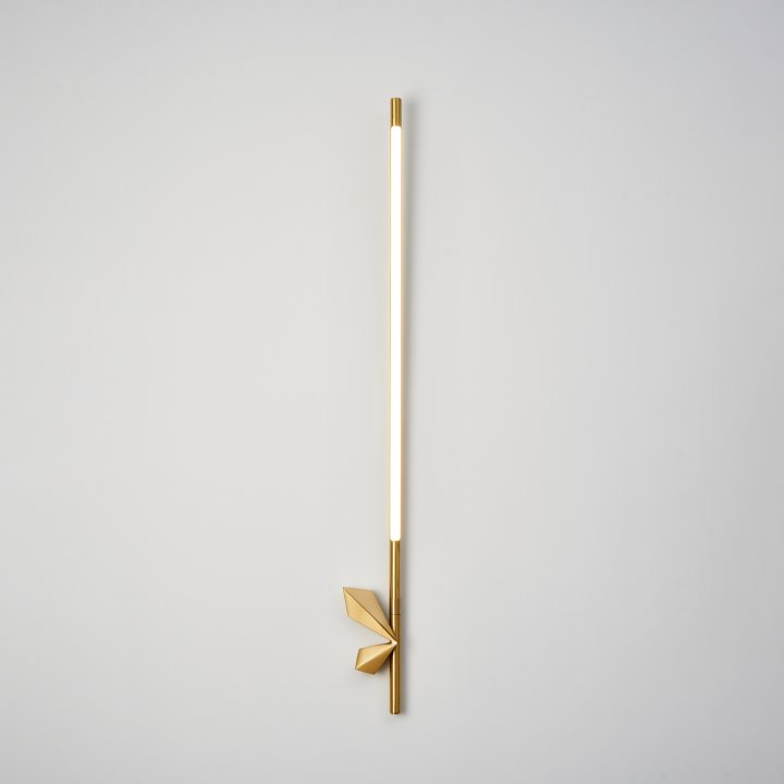 Lampa ścienna LED FLORENCE złota 86 cm - nowoczesny kinkiet dekoracyjny