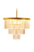 Lampa wisząca SPLENDORE złota 50 cm