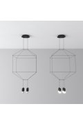 Lampa wisząca LINEA-4 czarna 45 cm