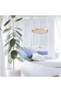Lampa wisząca ALCHEMY LED złoty alabaster 60 cm