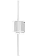 Lampa ścienna SERGIO-2 złota 90 cm