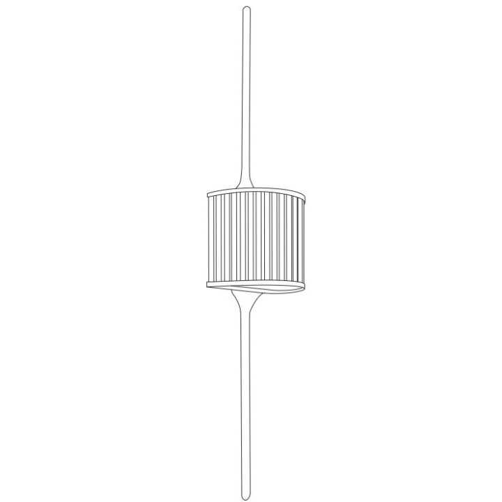 Lampa ścienna SERGIO-2 złota 90 cm