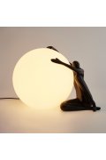 Lampa stołowa WOMAN-1 czarna 47 cm