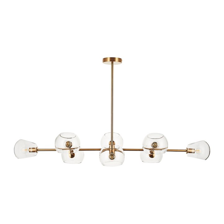 Lampa wisząca COSMIC-8 złota 85 cm