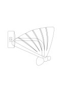 Lampa ścienna BEE LED złota 18 cm