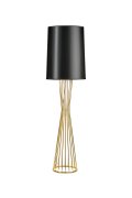 Lampa podłogowa FILO-1 czarno - złota 145 cm
