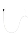 Lampa wisząca SNAKE LED wąż ledowy czarna 300 cm