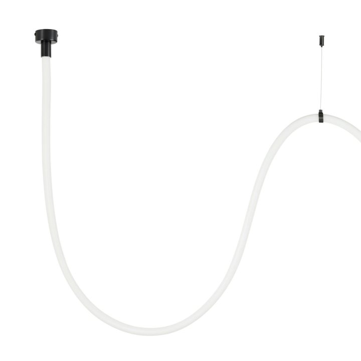 Lampa wisząca SNAKE LED wąż ledowy czarna 300 cm
