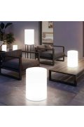 Lampa ogrodowa stolik TUBE LED RGBW 16 kolorów 40 cm