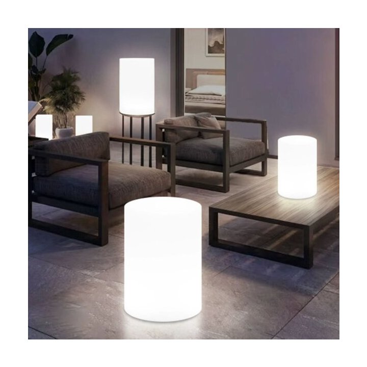 Lampa ogrodowa stolik TUBE LED RGBW 16 kolorów 40 cm