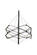 Lampa wisząca SPACE LED czarna 60 cm