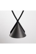 Lampa wisząca MIA LED czarna 15,5 cm