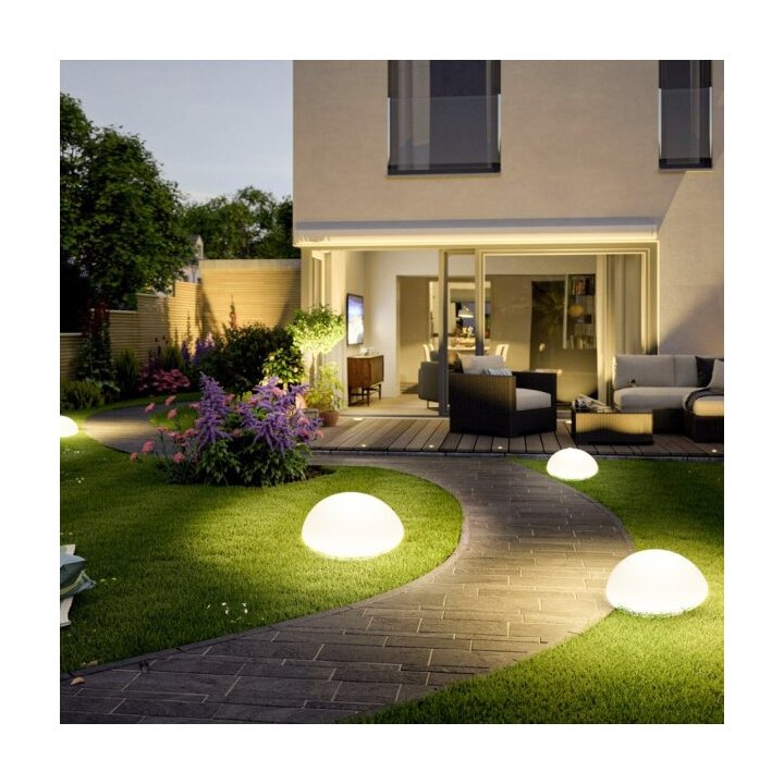 Lampa ogrodowa półkula ATMOSPHERE M LED RGBW 16 kolorów 35 cm