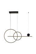Lampa wisząca NEW AGE LED czarna 120 cm