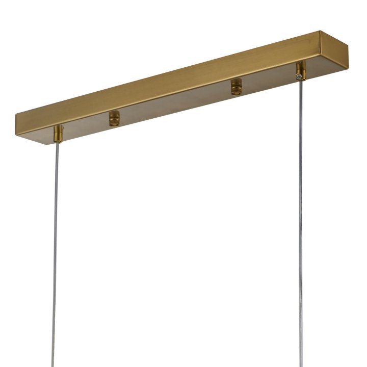 Lampa wisząca LED BACCIO złota 120 cm - nowoczesna lampa nad stół i wyspę