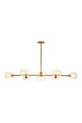 Lampa wisząca COSMIC-8 złota 85 cm