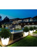 Lampa ogrodowa donica FLOWER POT M LED RGBW 16 kolorów 40 cm