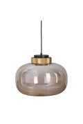 Lampa wisząca BOOM LED bursztynowo złota 35 cm