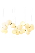 Lampa wisząca CORALLI-80 biało-mosiężna 80 cm