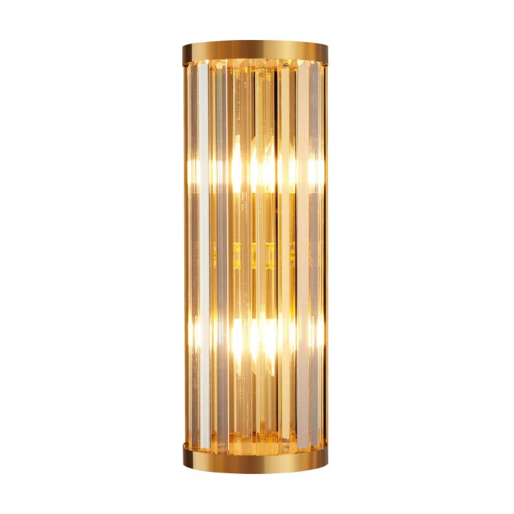 Lampa ścienna EXELLENT kryształowa złota 45 cm