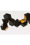 Lampa wisząca NEW GEOMETRY-14 czarno złota 142 cm