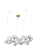 Lampa wisząca CORALLI-100 biało-mosiężna 100 cm