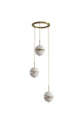 Lampa wisząca SFERA-3 LED złota 50 cm