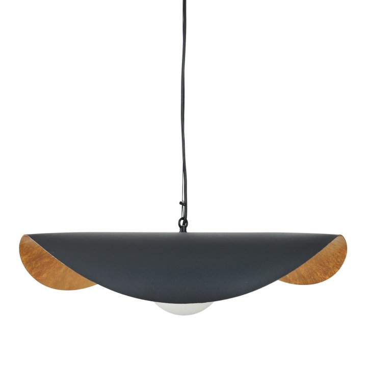 Lampa wisząca ENZO czarno złota 60 cm