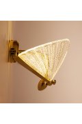 Lampa ścienna BEE LED złota 22 cm