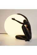 Lampa stołowa WOMAN-1 czarna 47 cm