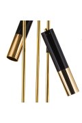 Lampa stojąca GOLDEN PIPE-3 czarno złota 180 cm