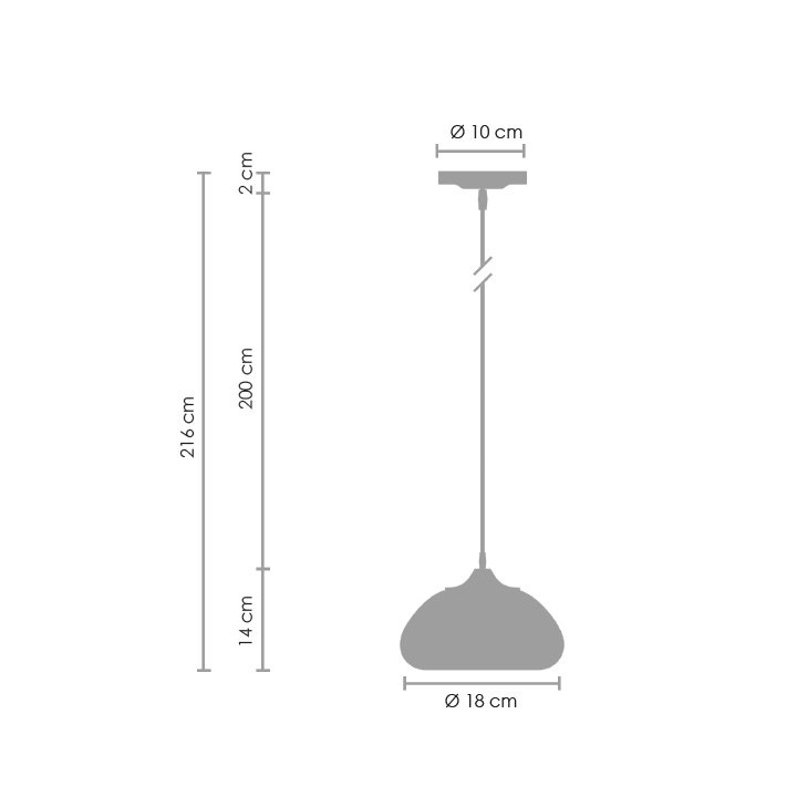 Lampa wisząca VICTORY GLOW S złota 17 cm