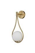 Lampa ścienna DROP biało złota 45 cm