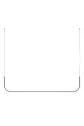 Lampa wisząca MINIMA-2 led czarna 120 cm